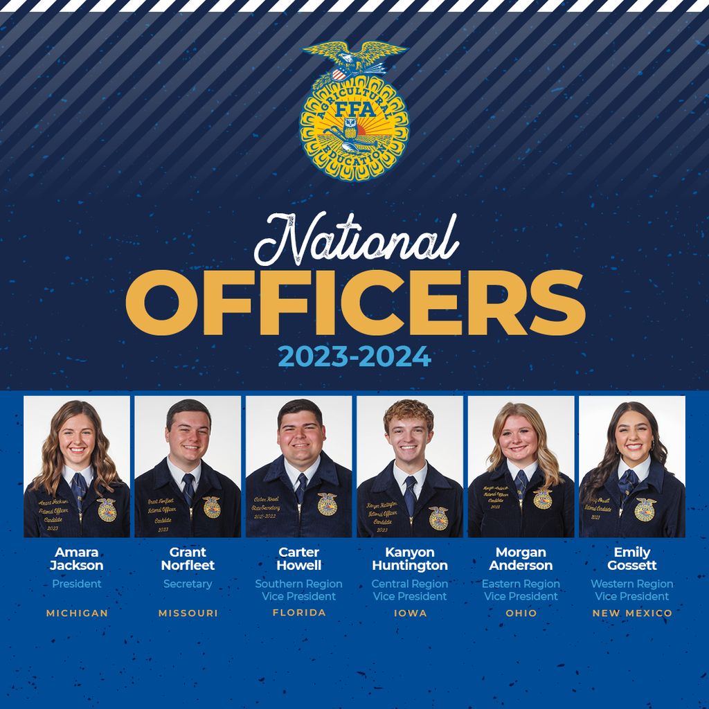 Meet the 20232024 National FFA Officers AgriAmerica